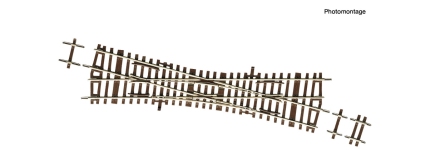 Roco 42449 - H0 - Einfache Kreuzungsweiche EKW, 15°, 230 mm